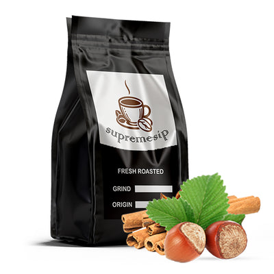 Cinnamon Hazelnut Coffee – Smooth Medium Roast with a Perfectly Balanced Blend of Warm Cinnamon and Nutty Hazelnut