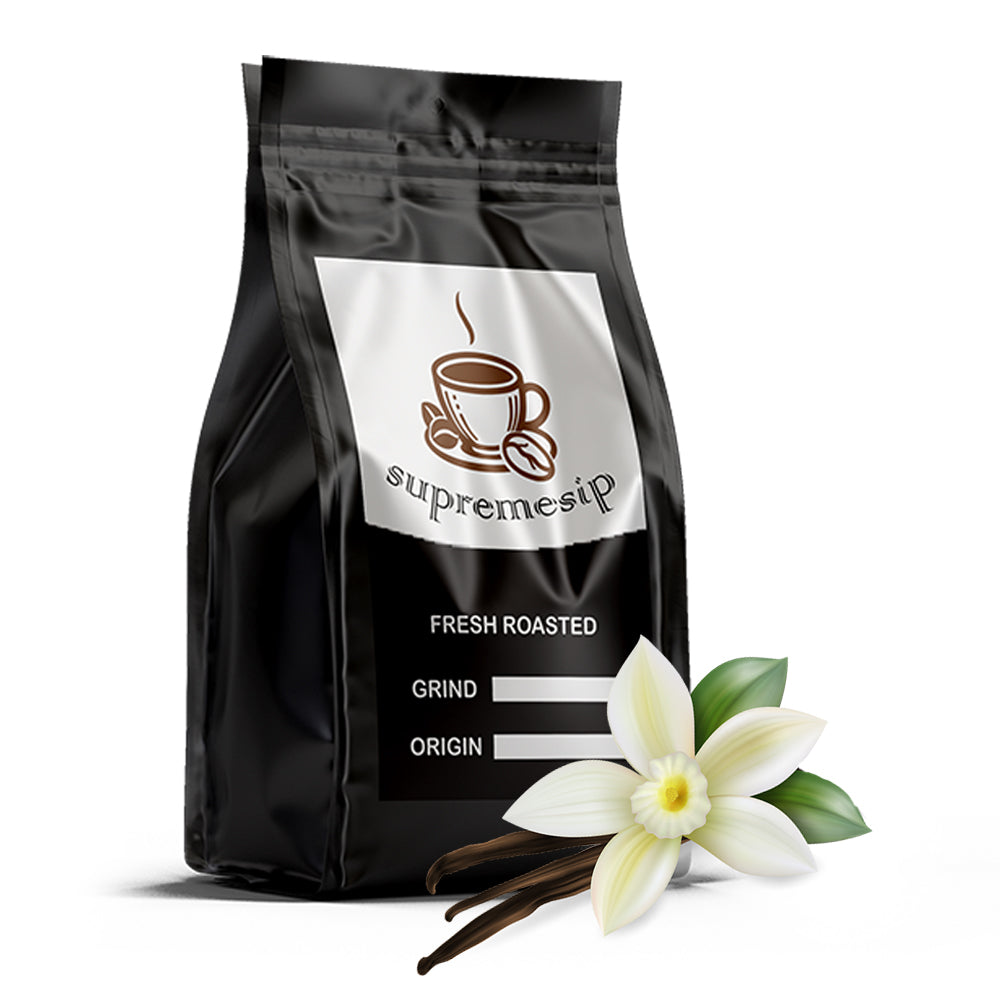 French Vanilla Coffee – Rich, Creamy Vanilla Flavor with Smooth, Well-Rounded Notes in Small Batch Roasted Coffee